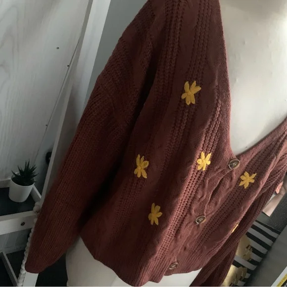 Shein | cardigan with floral pattern size 2x - Picture 4 of 4